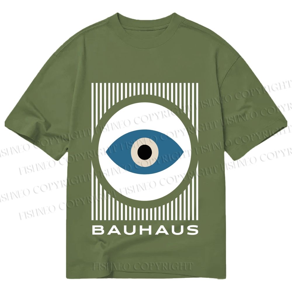 Unisex Classic Cotton Bauhaus Eye Printed T-shirt