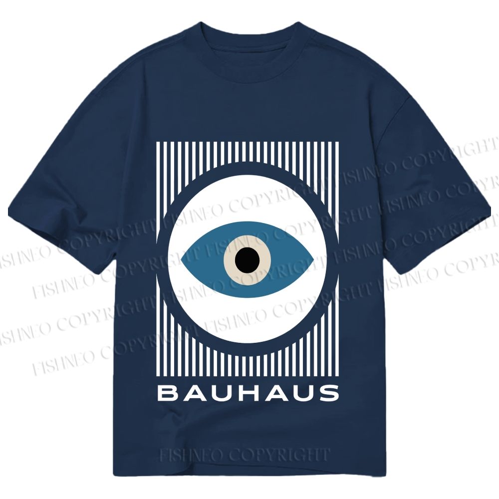 Unisex Classic Cotton Bauhaus Eye Printed T-shirt