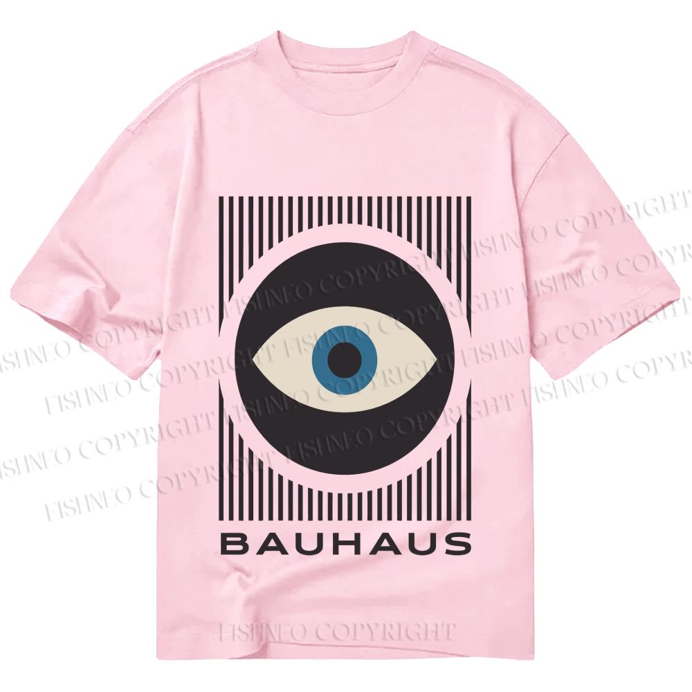 Unisex Classic Cotton Bauhaus Eye Printed T-shirt