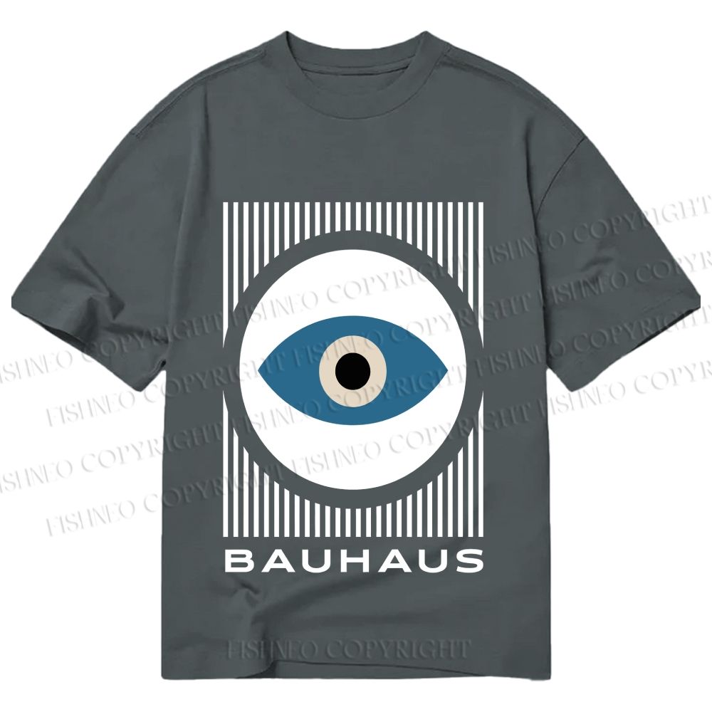 Unisex Classic Cotton Bauhaus Eye Printed T-shirt