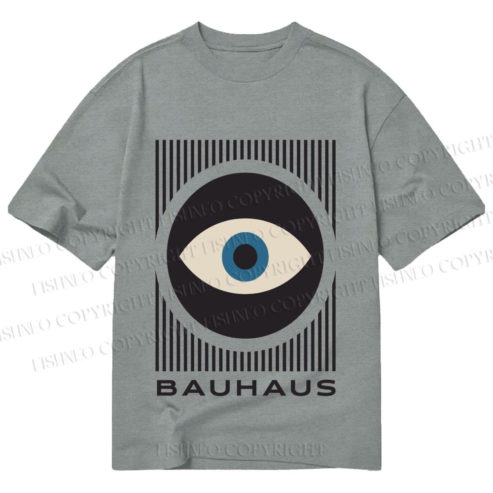 Unisex Classic Cotton Bauhaus Eye Printed T-shirt