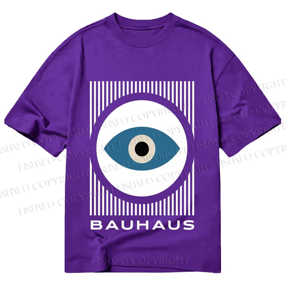 Unisex Classic Cotton Bauhaus Eye Printed T-shirt