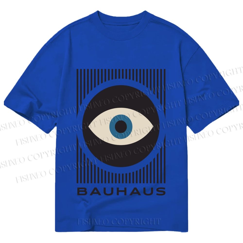 Unisex Classic Cotton Bauhaus Eye Printed T-shirt