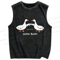 Unisex Goose Bumps Printed Washed Tank Top
