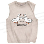 Unisex Goose Bumps Printed Washed Tank Top