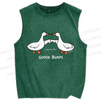 Unisex Goose Bumps Printed Washed Tank Top