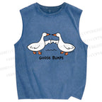 Unisex Goose Bumps Printed Washed Tank Top