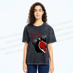 Unisex Funny Cat Yelling Quote Meme Printed Washed Tee