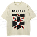Unisex Bauhaus Eyes Geometric Printed Washed Tee