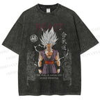 Unisex Super Saiyan Printed Washed Tee