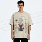 Unisex Super Saiyan Printed Washed Tee