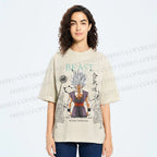 Unisex Super Saiyan Printed Washed Tee
