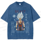 Unisex Super Saiyan Printed Washed Tee