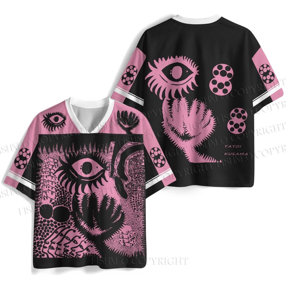 Yayoi Kusama Abstract Eye Jersey Shirts