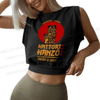 Hattori Hanzo Sleeveless Crop Tops