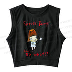 Yoshitomo Nara Forever Young Sleeveless Crop Tops