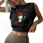Yoshitomo Nara Forever Young Sleeveless Crop Tops