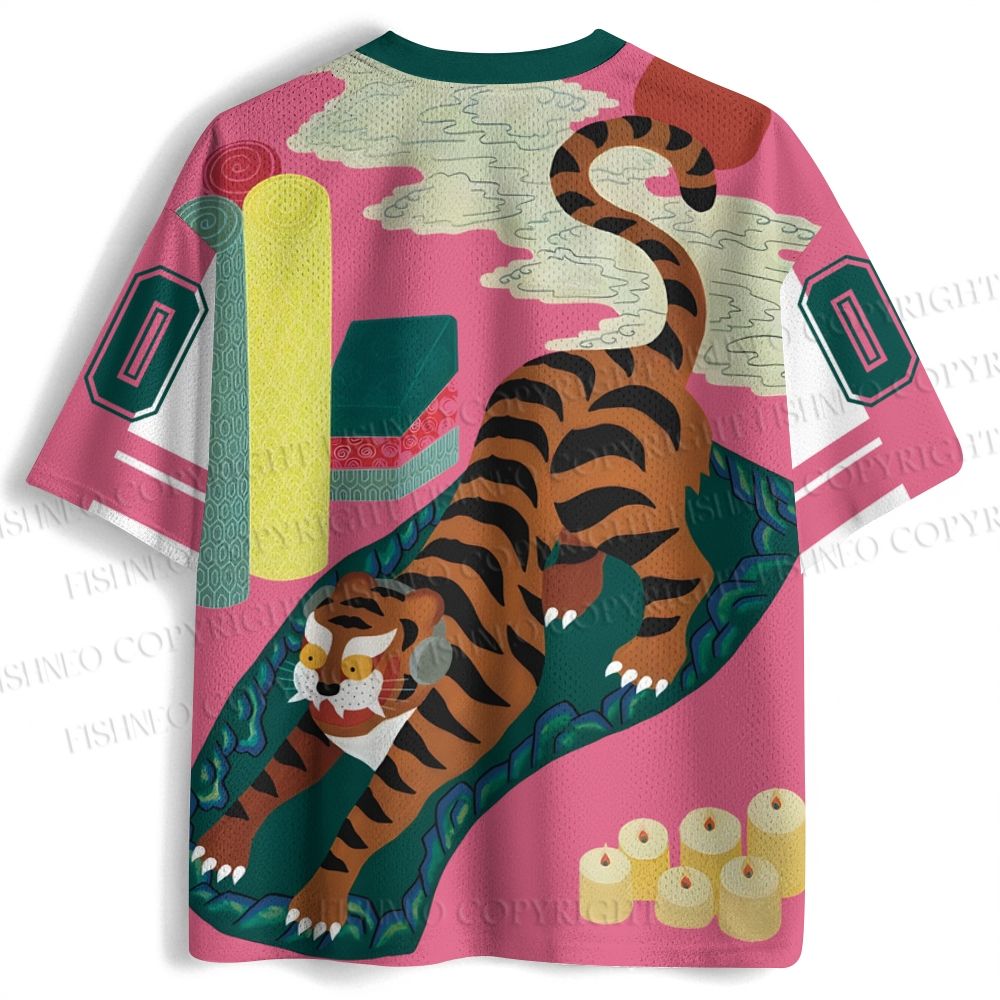 Vintage Funny Tiger Jersey Shirts