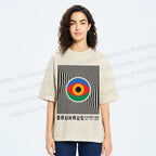 Unisex Bauhaus Eye Printed Washed Tee