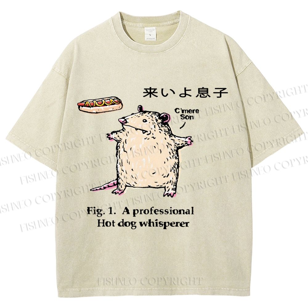 Unisex C'mere Son Printed Washed Tee