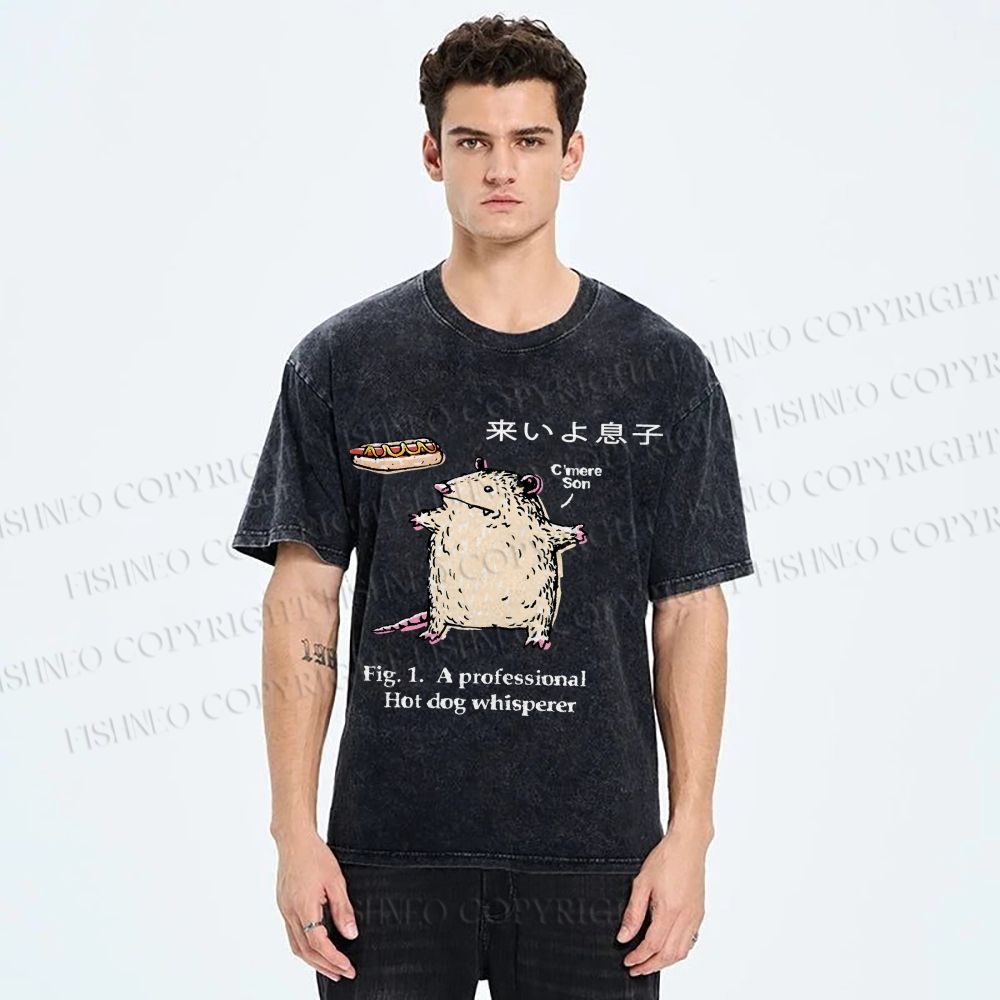 Unisex C'mere Son Printed Washed Tee