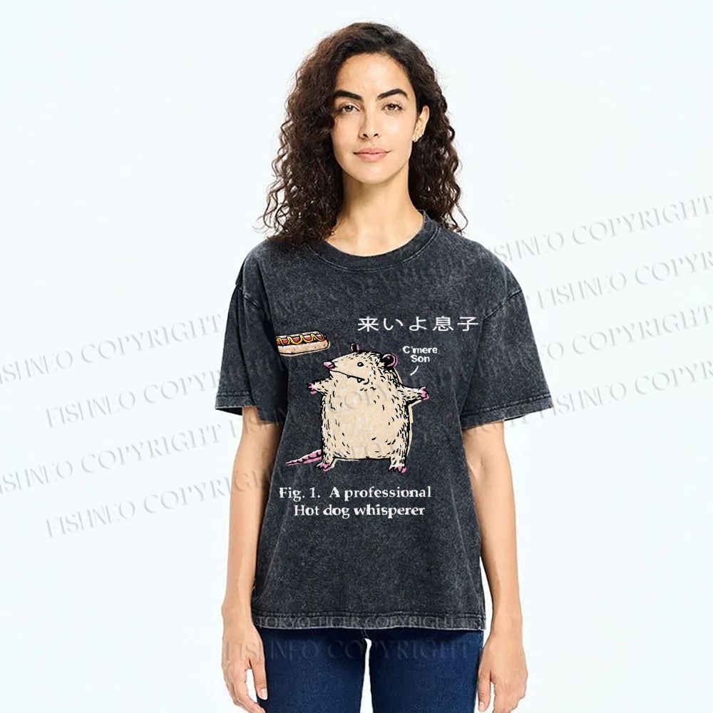 Unisex C'mere Son Printed Washed Tee