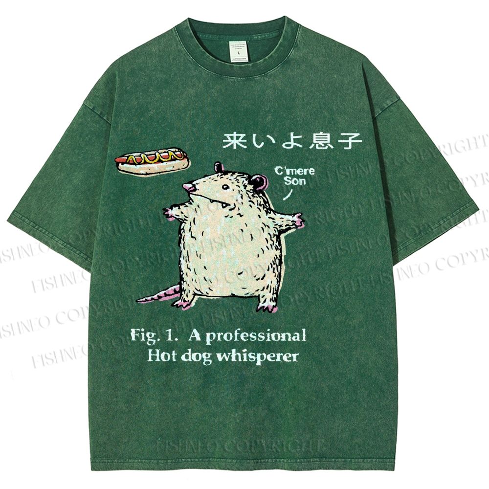 Unisex C'mere Son Printed Washed Tee