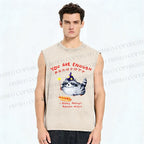 Unisex You Are Enough Elf Raccoon Printed Washed Tank Top