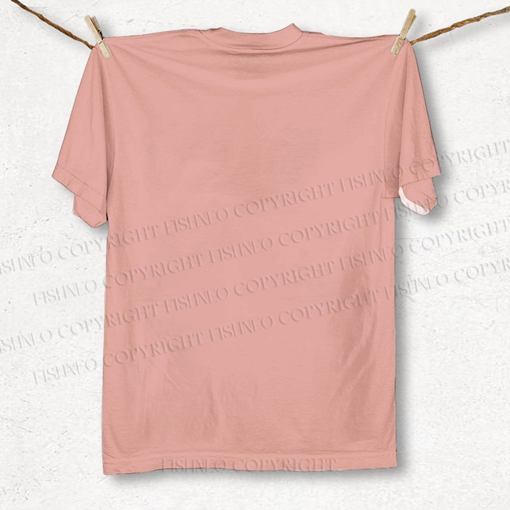 Unisex Vintage Crane Printed Classic T-shirt