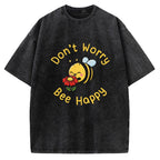 Don’t Worry Bee Happy Vintage Washed T-shirt