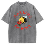Don’t Worry Bee Happy Vintage Washed T-shirt