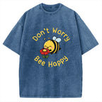 Don’t Worry Bee Happy Vintage Washed T-shirt