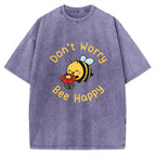 Don’t Worry Bee Happy Vintage Washed T-shirt