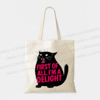 I'm A Delight Black Cat Tote Bag