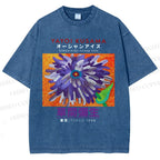 Unisex Yayoi Kusama Flower  Printed Washed Tee