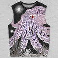 Unisex Giant Octopus at Night Printed Tank Top