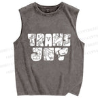 Unisex Pride Trans Joy Printed Washed Tank Top