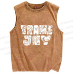 Unisex Pride Trans Joy Printed Washed Tank Top