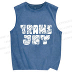 Unisex Pride Trans Joy Printed Washed Tank Top