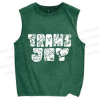 Unisex Pride Trans Joy Printed Washed Tank Top