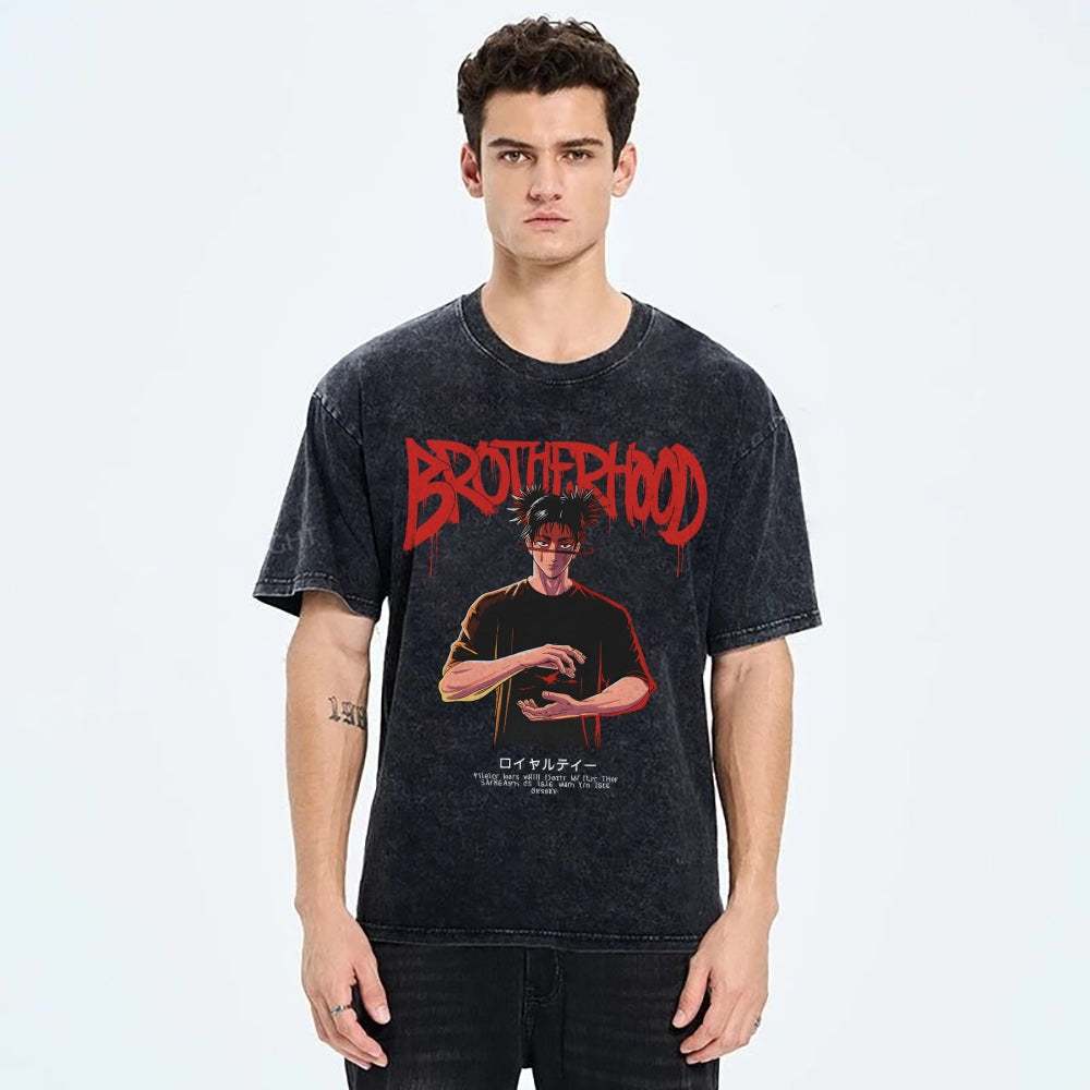 Unisex CHOSO QUOTES Printed Washed Tee