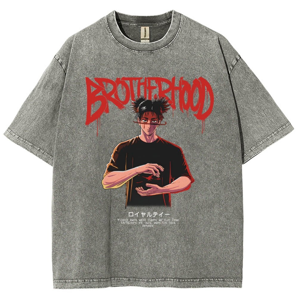 Unisex CHOSO QUOTES Printed Washed Tee