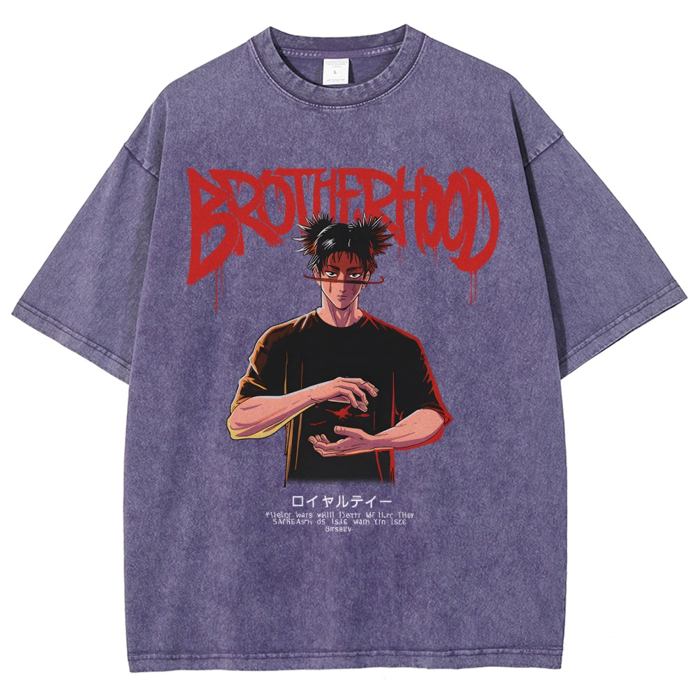 Unisex CHOSO QUOTES Printed Washed Tee