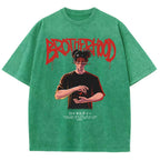 Unisex CHOSO QUOTES Printed Washed Tee