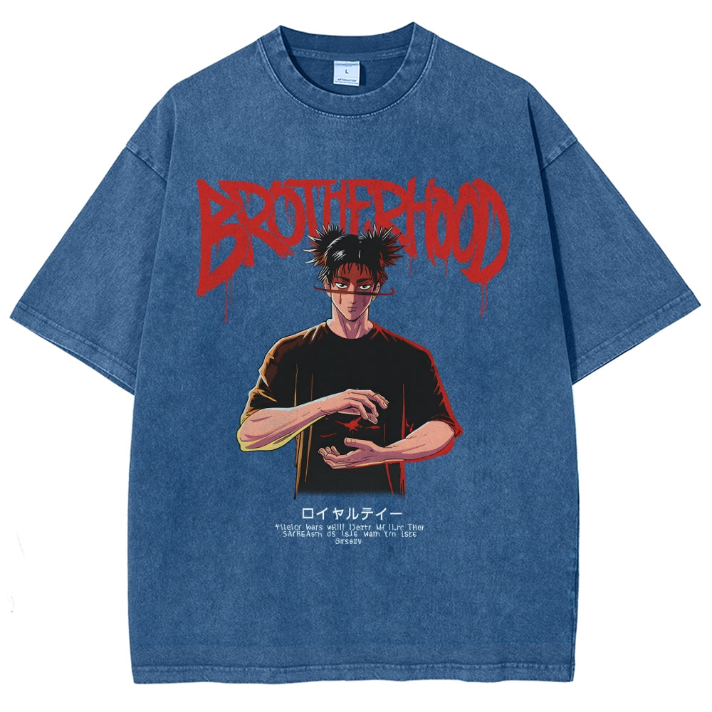 Unisex CHOSO QUOTES Printed Washed Tee