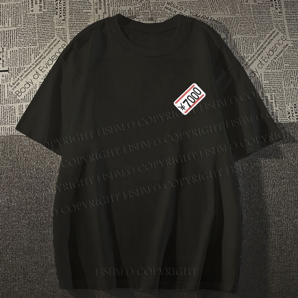 Unisex Cotton Double-sided Tokyo Fish Market Printed T-shirt