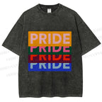 Unisex Pride Printed Washed Tee