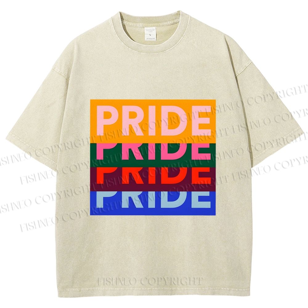 Unisex Pride Printed Washed Tee