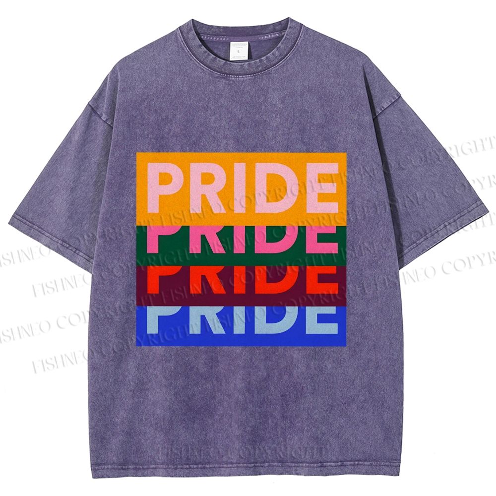 Unisex Pride Printed Washed Tee