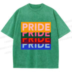 Unisex Pride Printed Washed Tee